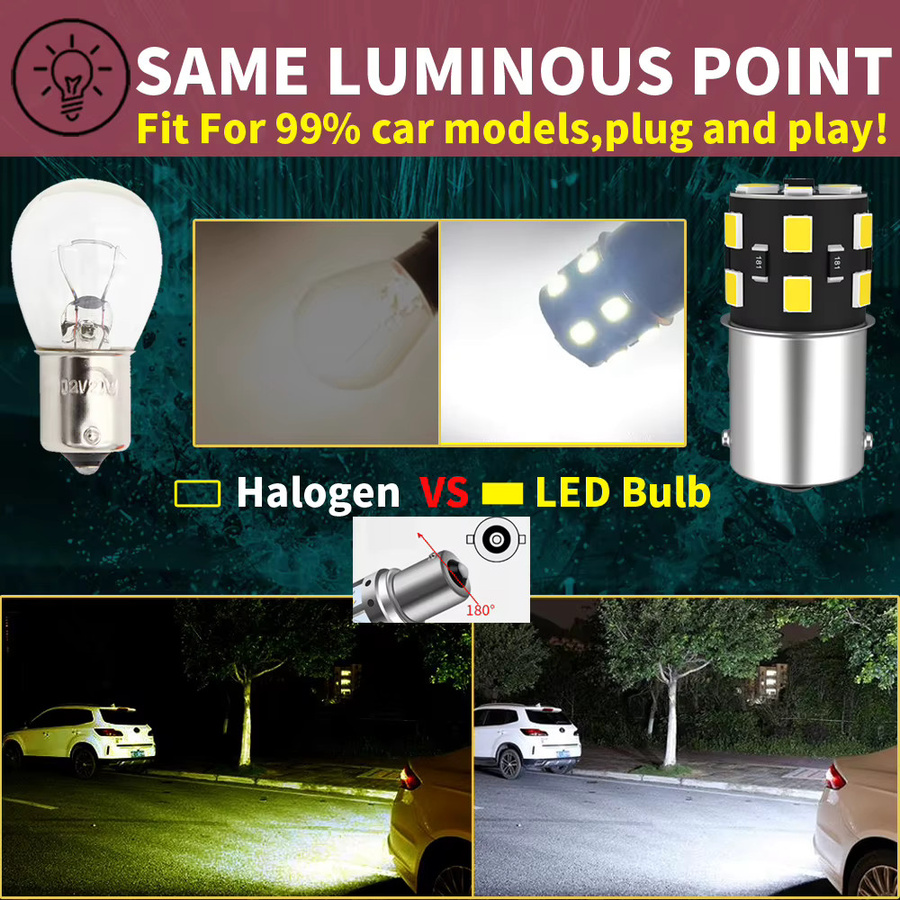 Neallor 2er Set P21W LED Rückfahrlicht mit Canbus für Seat Ibiza, Leon, Arona, Altea und Alhambra (Sockel BA15S) - Bild 4