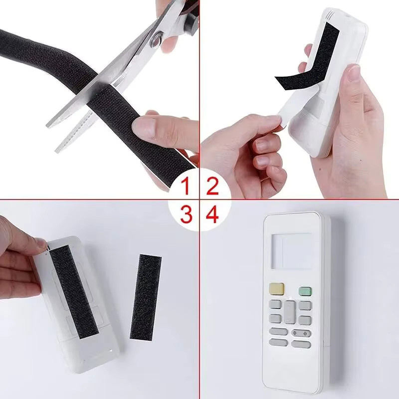 Selbstklebendes Klettband Hochleistungs-Velcro-Befestiger in Schwarz, nach Länge zuschneidbar für Outdoor, Auto und Heimwerken - Bild 4