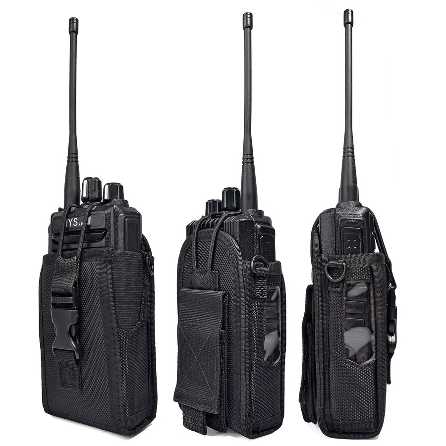 YNIBST Nylon-Radio-Holster in Schwarz, robuster Zwei-Wege-Radio-Halter kompatibel mit Motorola GP328 GP340 DP1400 DP3400 PRO7150 - Bild 5