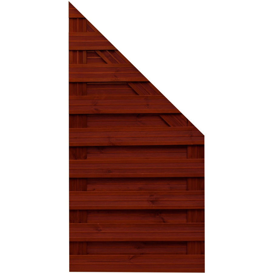 Andrewex Sichtschutzzaun Schlusselement Goch Braun, Höhe: 180 cm, Breite: 90 cm, Tiefe: 90 cm - Bild 2