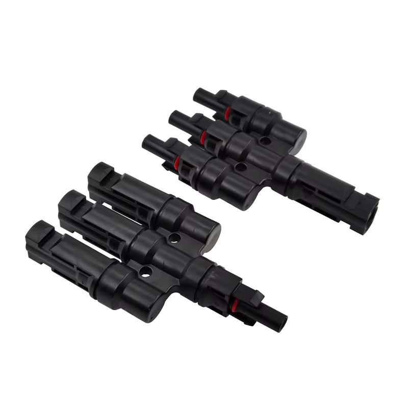 CNMAWAY Solar-PV-Photovoltaik-Solarstecker Set mit 3-zu-1 T-Zweig, IP67, Schwarz, männlich und weiblich, DIY-Solar-Kit für Parallelschaltung - Bild 2