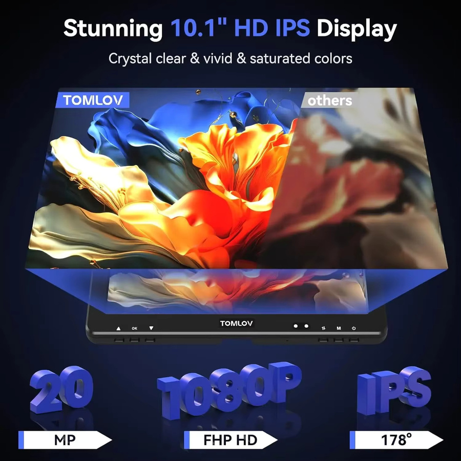 TOMLOV Digitalmikroskop DM9 Max mit 10,1 Zoll HDMI LCD Bildschirm, 20MP HD IPS Display und 10 einstellbarer Vergrößerung in Schwarz - Bild 2