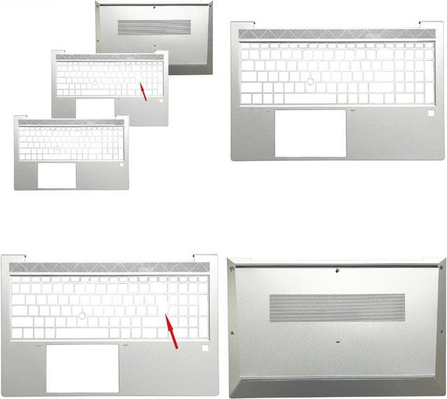 HP Laptop-Handballenauflage und Gehäuse-Set für EliteBook 750 755 855 850 G7 G8 in Silber - Bild 1