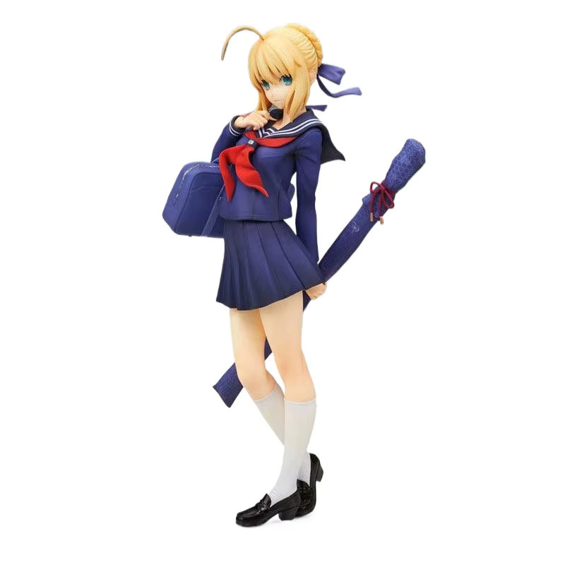 Bandai Fate Stay Night Saber Schuluniform Figur Artoria Pendragon, Anime PVC-Statue - Bild 5