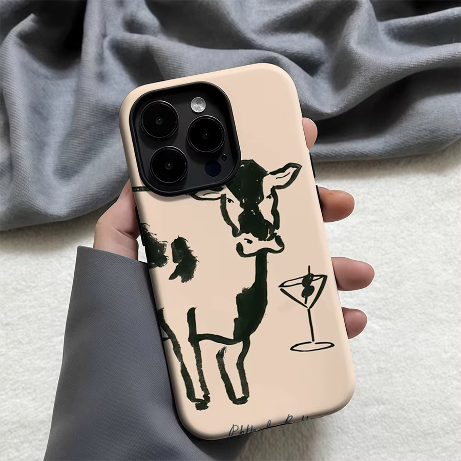 MOOTINI Robuste Handyhülle für iPhone 17 16 15 14 13 Pro Max Plus mit Magnetfunktion, Beige - Bild 2