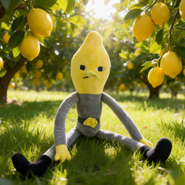 BOOKFONG Duke of Lemon, Spiel-Plüschpuppe, Gelb - Bild 1