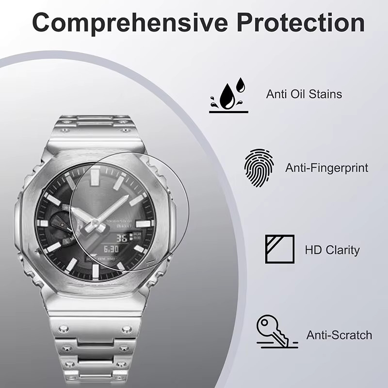 Casio Uhrenzubehör Displayschutzfolie, gehärtetes Glas, Unisex - Bild 2