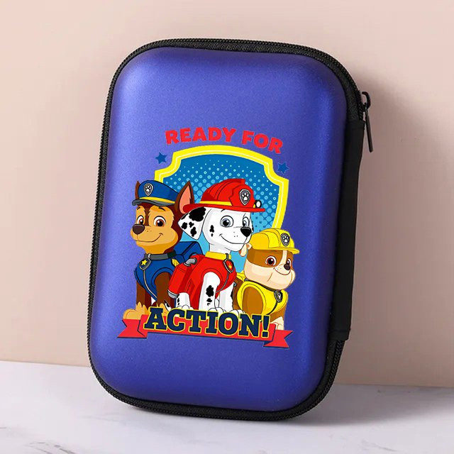 Paw Patrol Ladekabel-Aufbewahrungsbox mit Chase, Marshall und Rubble in Blau - Bild 1