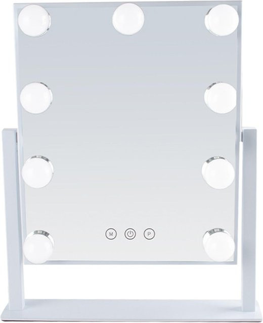 Beautyyy LED-Schminkspiegel mit Dimmfunktion, USB-betrieben, Weiß - Bild 1