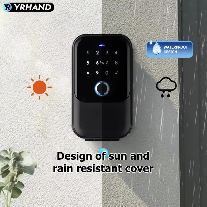 TTlock Smartkey Lock Box YRHAND Elektronischer Schlüsselkasten mit App-Steuerung, Bluetooth und digitalem Code, Schwarz - Bild 2