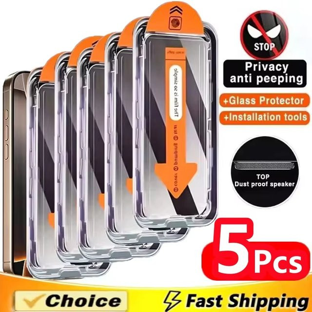 Xiaomi Anti-Spy Sichtschutz Displayschutz aus gehärtetem Glas für Poco X7 F7 M7 Pro X6 F6 M6 F5 X5 X4 X3 F3 M4 C75 C65 in Transparent - Bild 1