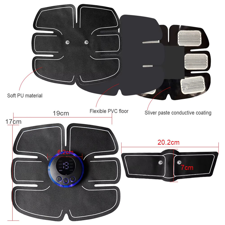 SANPKON Elektrischer Muskelstimulator, Schwarz, Unisex - Bild 5