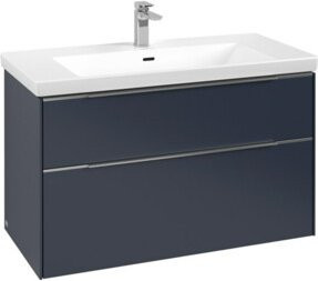 V&B Waschtischunterschrank Subway 3.0 in Weiss, B/T/H: 97,3 x 47,8 x 57,6 cm - Bild 1