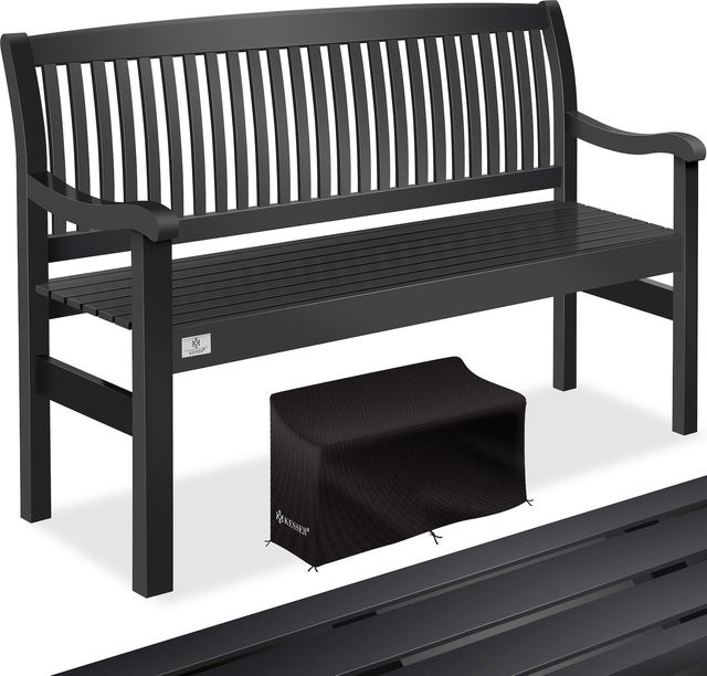 KESSER Gartenbank aus Massivholz und Glasfaserholz für 3 bis 4 Personen mit wetterfestem Cover und UV-Schutz - Bild 1