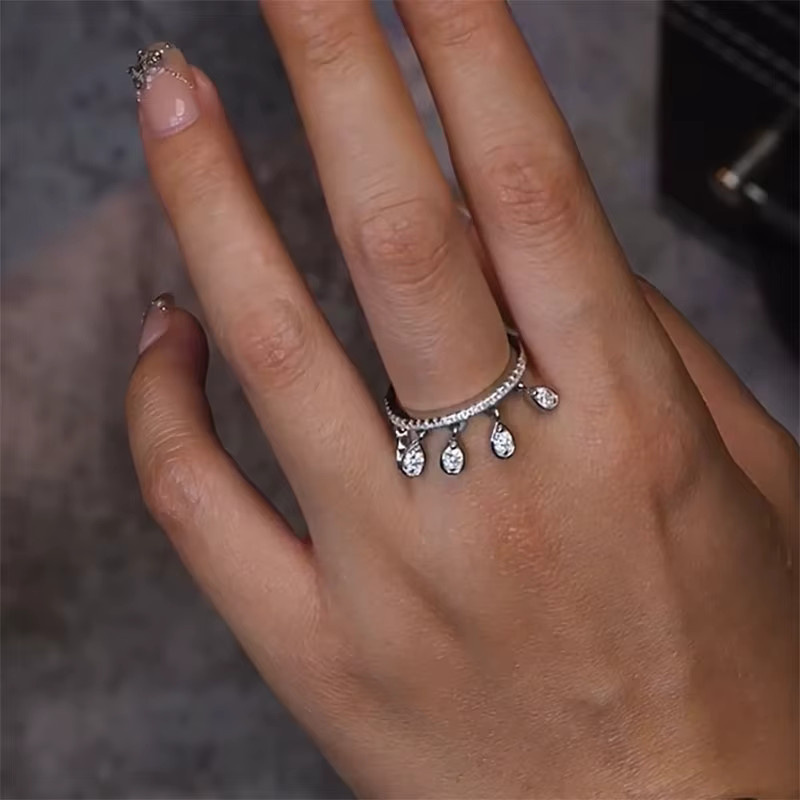 LinkerLove Ring 925 Silber, Moissanit, Damen - Bild 3
