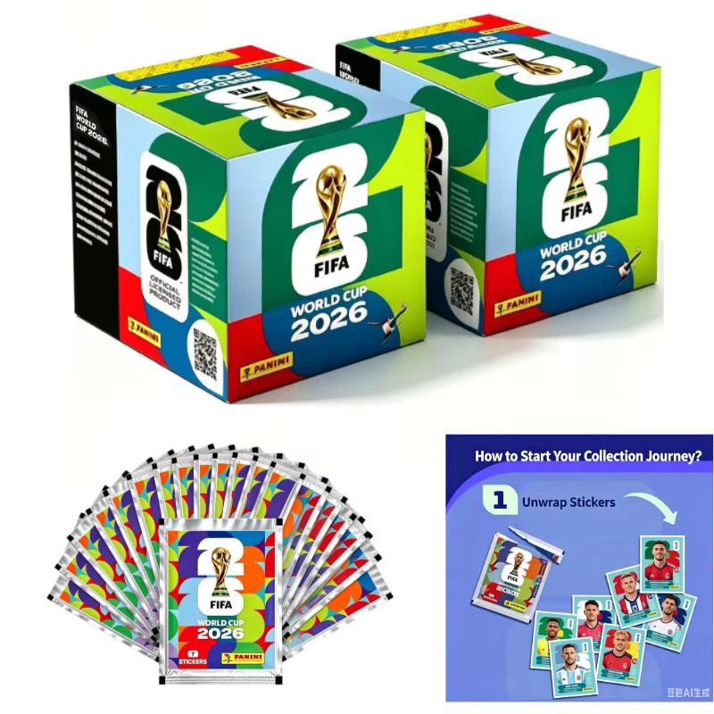 Panini 2026 FIFA Weltmeisterschaft Original-Aufkleber, Internationale Version, 350 Stück/Box - Bild 4