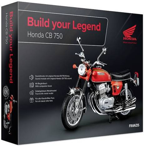 Franzis Verlag Honda CB 750 Motorrad Modellbausatz im Maßstab 1:24 für Personen ab 14 Jahren - Bild 1