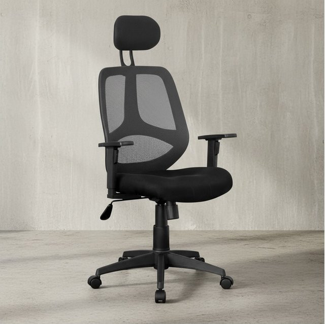 Ergonomischer Bürostuhl von KADIMA DESIGN mit verstellbarer Kopfstütze, Armlehnen und Netzbezug, Belastbarkeit bis 120 kg - Bild 1