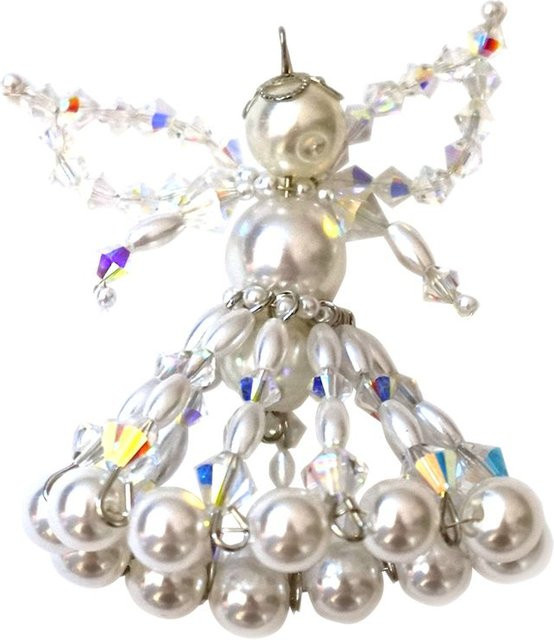 PRACHT Bastel-Set Engel Crystal in Weiß für Weihnachten - Bild 1