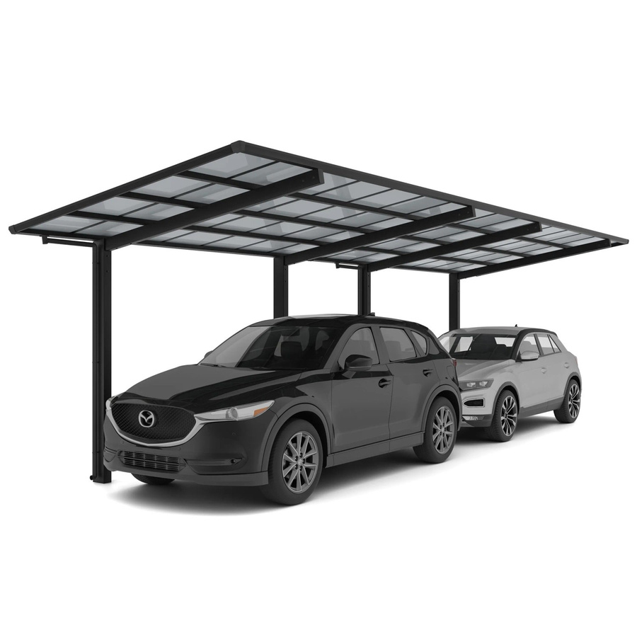 Ximax Alu Doppelcarport Linea Tandem Typ 80 Schwarz B x T: 272,6 x 982,6 cm - Bild 2