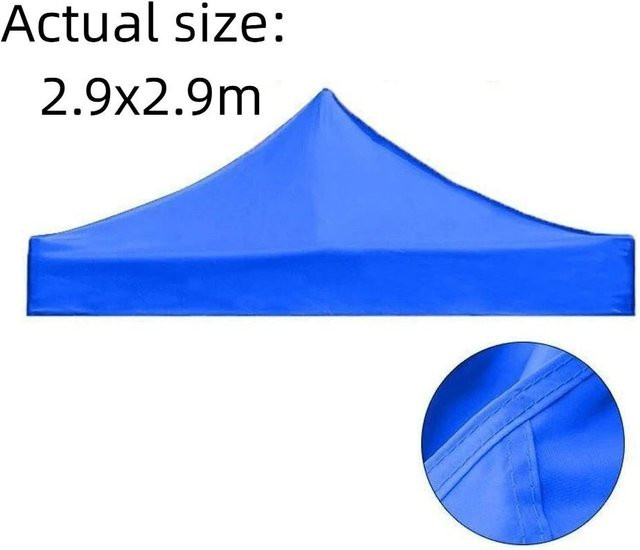 Binchi Outdoor Product Wasserdichte Pavillon-Oberabdeckung aus 420D Oxford-Gewebe als Sonnenschutz für Markisen in Rot oder Blau - Bild 1