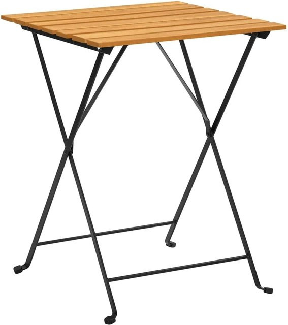 vidaXL Bistrotisch aus Akazien-Massivholz in Braun B: 54 cm, T: 54 cm, H: 71 cm - Bild 1