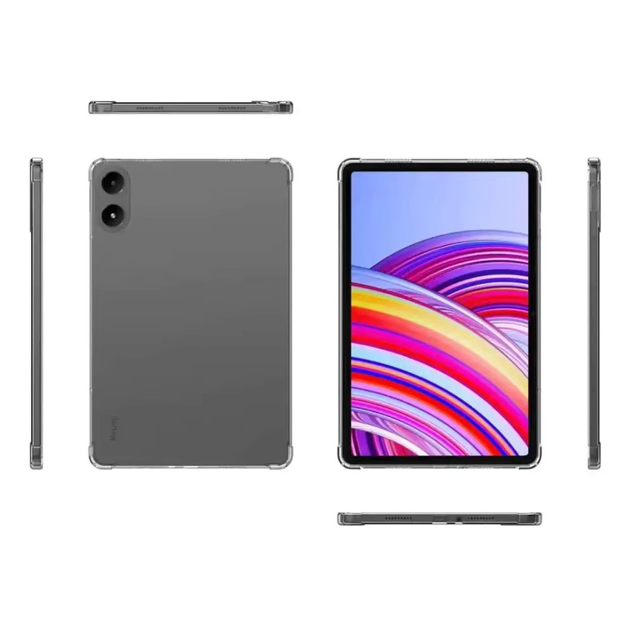 Transparente Silikon-Schutzhülle für Xiaomi Poco Pad und Redmi Pad Pro 12,1 Zoll (2024) mit Air-Bags und stoßfestem Schutz - Bild 3