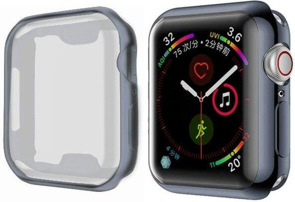 Uhrenhülle für Apple Watch, TPU-Gehäuse, grau - Bild 1