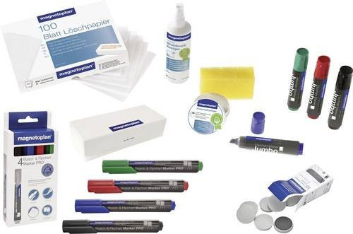 Magnetoplan Flipchart Zubehör Set ferroscript 12299F farbig für Professionals - Bild 1