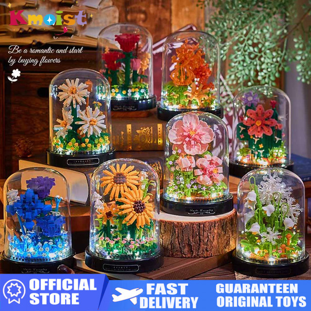 Kmoist DIY Micro Blume, Bausteine, Bunt / Mehrfarbig - Bild 1