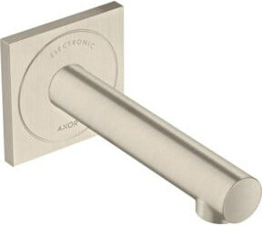 Hansgrohe Axor Uno UP Elektronischer Waschtischmischer mit Sensor, Wandmontage, Ausladung 16,1 cm, Brushed Nickel - Bild 1