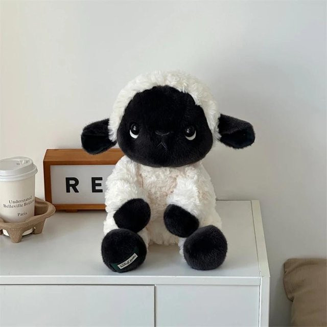 Yiran toy Schaf Plüschtier, Schwarz, 35cm - Bild 1