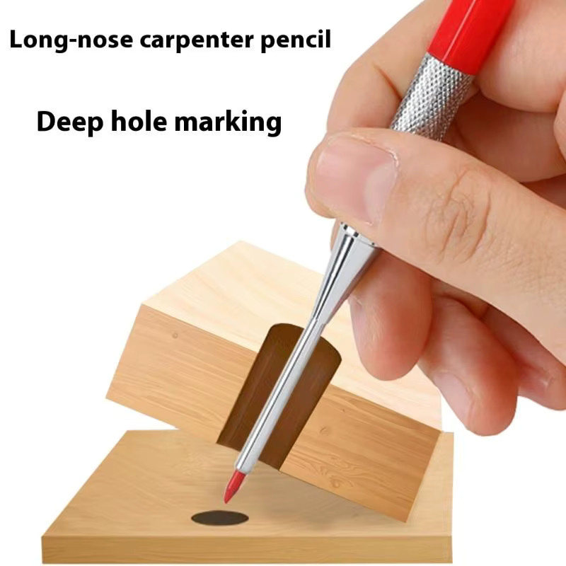 JETTING Druckbleistift aus Metall für die Holzbearbeitung mit 2,0 mm 2B Graphitminen in Blau - Bild 4