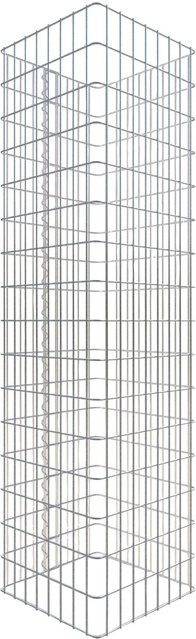 Gabiona Gabionensäule eckig, silberfarben, H x B x T: 160 x 42 x 42 cm - Bild 1