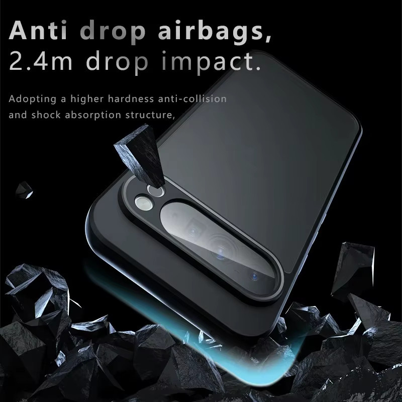 Fundas Stoßfeste Hülle für Google Pixel 10 Pro XL in Schwarz, Mattiert und Transparent - Bild 3