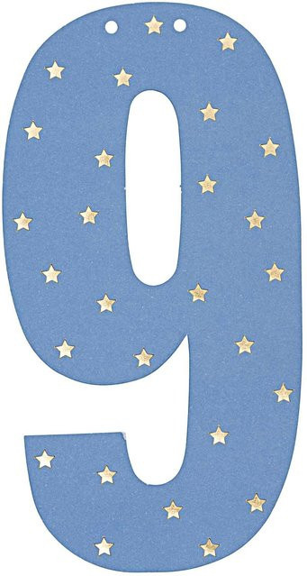 Rico Design Girlanden-Zahl 9 aus Papier, Höhe: 14 cm - Bild 1