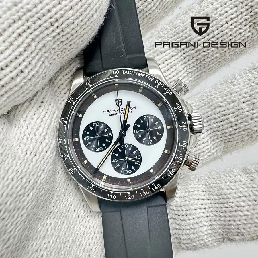PAGANI DESIGN Chronograph, Quarz, Keramik-Lünette, 40 mm, Herren - Bild 6