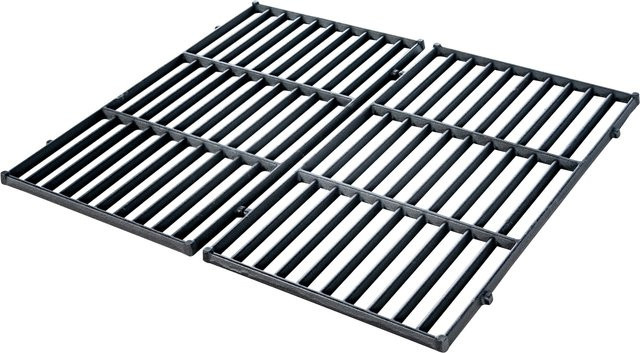 CLP Grillrost Set aus Gusseisen in Schwarz für Gas-, Kohle- und Elektrogrillgeräte - Bild 1