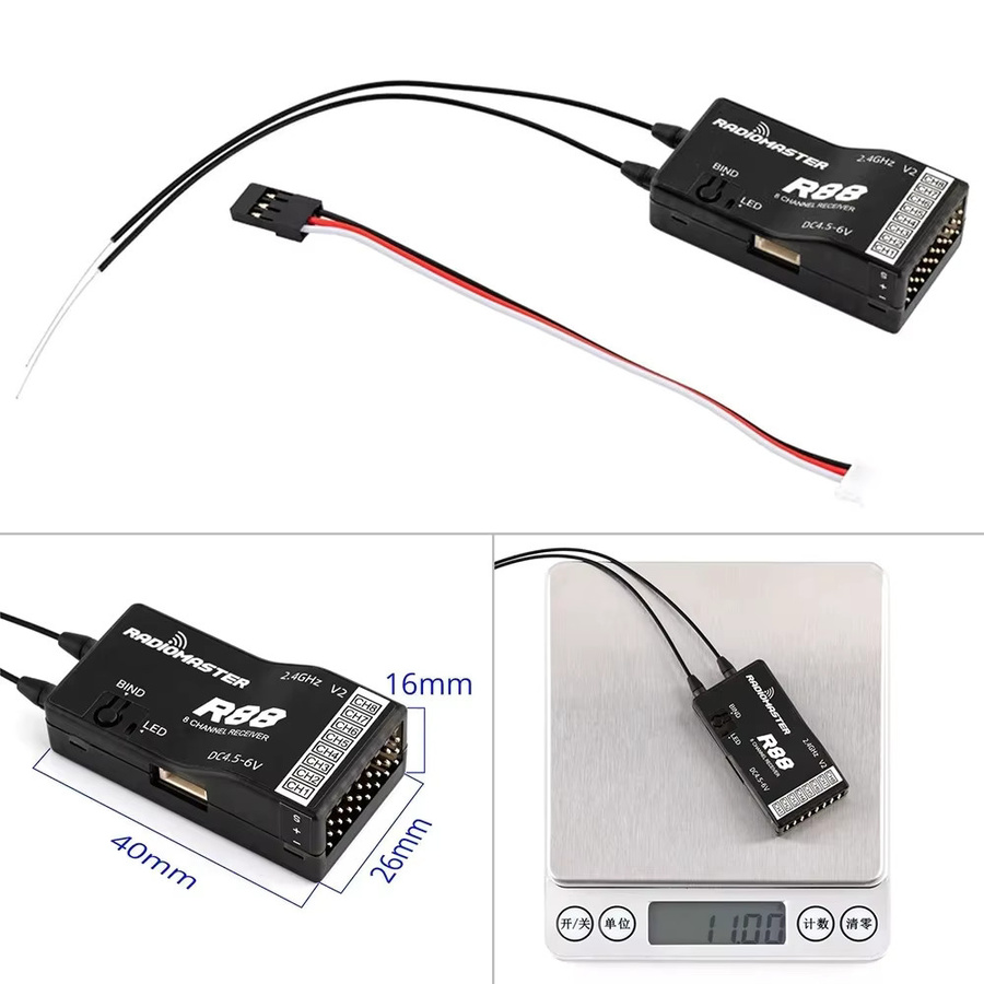 Radiomaster R81 R84 R86 R86C R88 V2 Empfänger, black - Bild 4