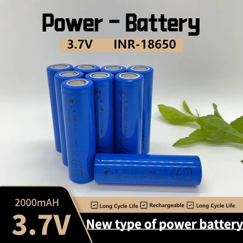 Hongli Manulife 18650 Lithium-Ionen-Akku, wiederaufladbar, 1800mAh, 3,7V, Farbe: Blau - Bild 2