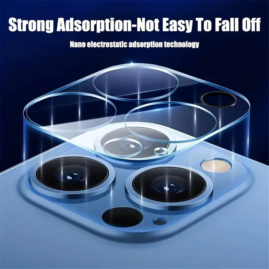 2er Set 3D Full Cover Objektivschutz aus gehärtetem Glas für Apple iPhone 17 Pro Max 16 15 14 13 mini Plus Air 16e in Transparent - Bild 5