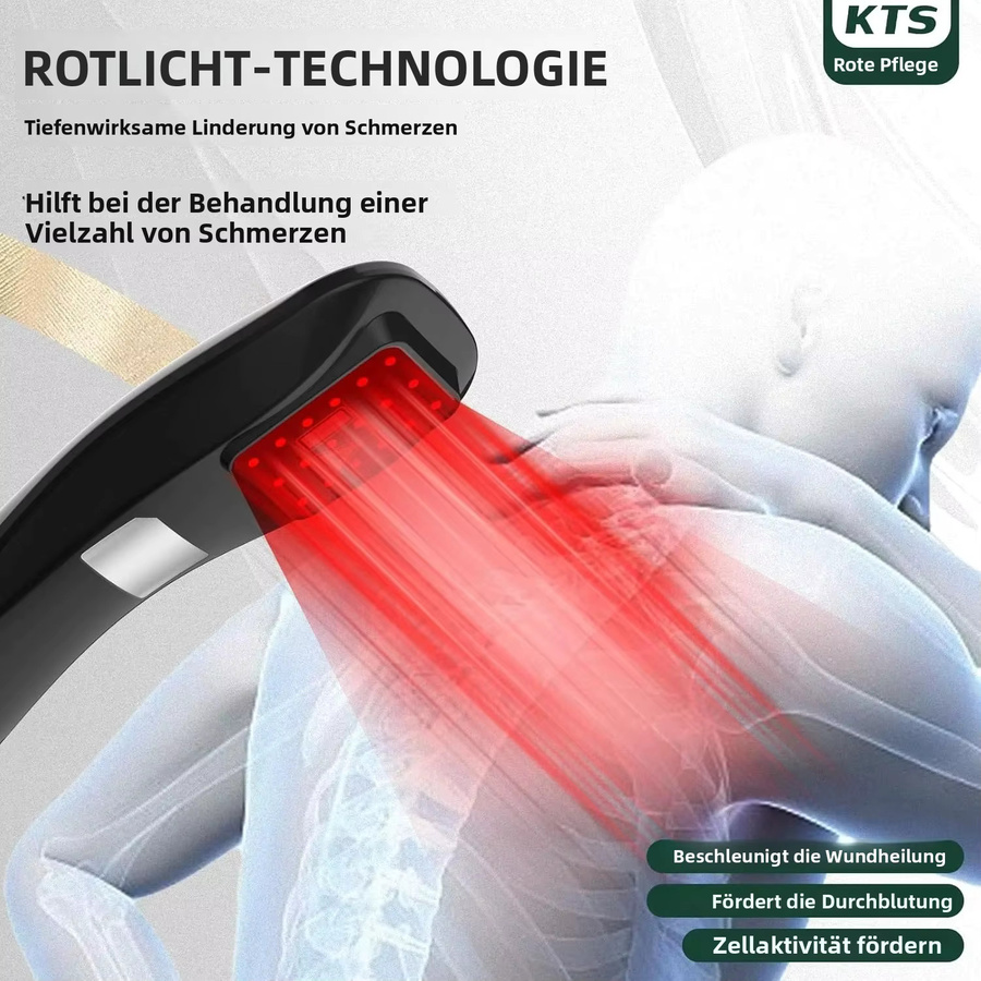KTS Lasertherapiegerät Rotlichttherapie, Schwarz, Rot - Bild 2