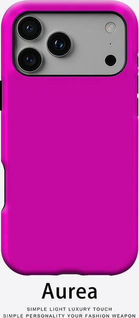 Aurea Case Matte Bumper MagSafe kompatible Schutzhülle für iPhone in Hot Pink - Bild 1