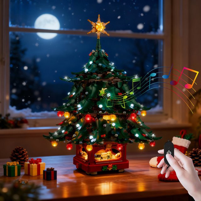 BlockGlow RGB LED-Beleuchtungsset in Multicolour passend für LEGO Family Weihnachtsbaum 41843 - Bild 1