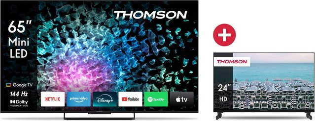 Thomson Mini LED Smart-TV 4K Ultra HD HDR 144 Hz Schwarz 65 Zoll - Bild 1
