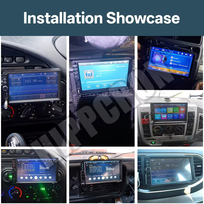 Hippcron 7 Zoll Autoradio Multimedia MP5 Player mit Bluetooth, USB und Mirror Link in Schwarz - Bild 6