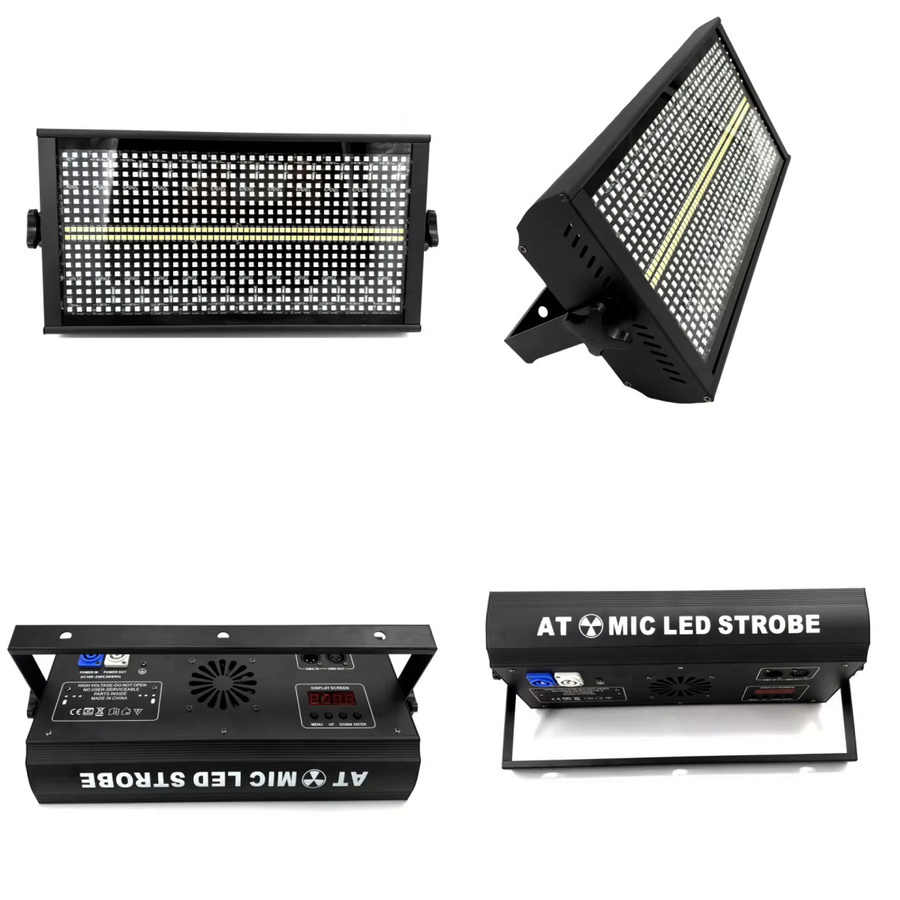 HYULIGHTS 200W LED RGBW 4in1 DJ Wash Bar mit Stroboskop-Effekt und DMX-Steuerung in Schwarz - Bild 2