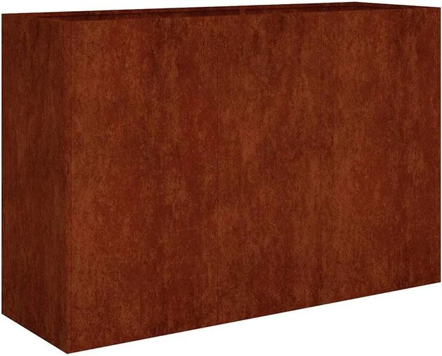 Furnicato Hochbeet aus Cortenstahl in Braun, B/T/H: 120 x 40 x 80 cm - Bild 1