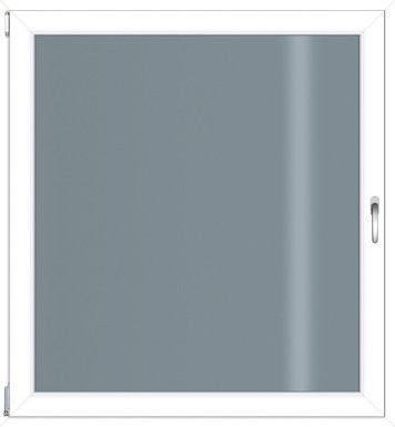 RORO Kunststoff-Fenster KOMFORT B70 in Weiss mit Klarglas, Breite: 100 cm, Höhe: 120 cm - Bild 1