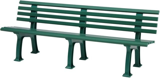 PROREGAL Gartenbank Antigua 4 Sitzer in Grün aus UV-beständigem Witterungskunststoff, H x B x T: 74 x 200 x 54 cm - Bild 1